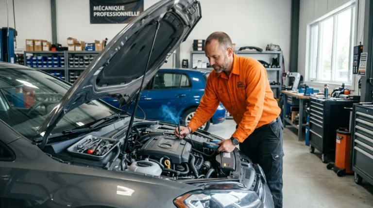 pourquoi ma voiture fume bleu